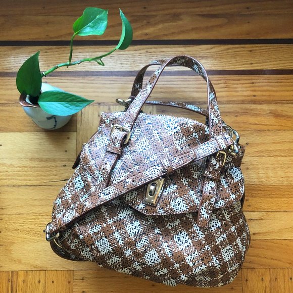 Marc By Marc Jacobs Handbags - Marc Jacobs Plaid Brown Crossbody Handbag Purse